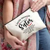 Cosmetic Bags I Will Always Be There For You Pattern Bag Sister Gifts From Sisters Birthday Makeup Gift Friend