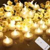 LED Tea Light Flameless Flickering Candles with Remote Control / Auto Timer Electronics Battery Operated Votive Light Home Decor 240416