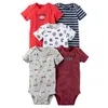 Vêtements Ensemble des Baby-Baby NOUTEUR UNISEX 5pcs / lot pour nourrissons à sauts 100% coton enfants Roupa de Bebe Girls Boys Clothes Drop Lipt Otzne