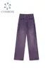 Jeans femininos Vintage Viintage Violet Jeans Cargues Cargo