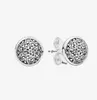 Söta små örhängen CZ Diamond Pave Women Herr Fashion Jewelry för 925 Sterling Silver Stud Earring med original Box6368322