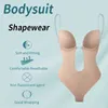 Shapers pour femmes Body Shapewear DP V-Neck Body Shaper Backless U plongeage SOMMONS TONDE TRAINER Femmes Clear Strap Poussined Push Up Corset Y240429