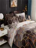 Claroom Geométrico Bed Linen Conjunto de ropa de cama que Queen King Tize Viveta Cubierta 220x240cm BN01 C10181110406