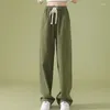 Women's Pants Zoki Women Cotton Cargo Spring Japan Vintage High Waist Pockets Casual Trousers Female Preppy Style Wide Leg