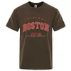 Herren-T-Shirts Original Boston Est.98 STRT-Buchstaben T-Shirt Männer lässige Kleidung Fashion T Kleidung Witzige T-Shirts atmungsaktives Baumwoll-T-Shirts Y240429