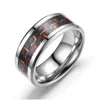 Bands anneaux en fibre de carbone anneau noir en acier inoxydable de mariage promesse fiançailles femmes hommes bijoux de mode et livraison sablonneuse dh5u9