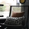 Yastık 2024 Modern Lüks Kapak Dekoratif Kılıf Gri Siyah Taş Grafikler Sanatsal Bel Koussin Kanepe Sandalye Yatakları