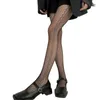 Frauen Socken Frauen dunkle gotische Strumpfhosen Vintage Side Striped Jacquard Black Fishnet Strumpfhose Großhandel