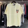 Men's T-Shirts Rhude Burgundy Card Print Hip Hop Unisex Couple Loose Casual Short Sleeve T-Shirt