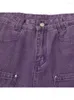 Jeans femininos Vintage Viintage Violet Jeans Cargues Cargo