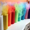 6quotx25yd Tulle Roll Spool Fabric Wedding Party Chair Bow Decor DIY Tutu Skirt Sheer Gauze Table Banner Garland Tassel sash Ban9215078