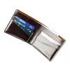 Wallets No Zipper Vintage Bank Card Business Case Money Clips Short ID Holder Ticket Men's Wallet Coin Purse