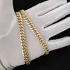 Hommes personnalisés Femmes Hiphop Jewelry 9 mm 10 mm Collier de chaîne en or jaune 10k 14k réalité Solid Gold Miami Cuban Link chaîne