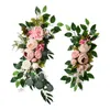 Dekorativa blommor 2st Hanging Wedding Arch Flower Silk Rustic Artificial Floral for Reception Party Window Backdrop Decoration