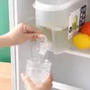 Botellas de agua 3.5L Gran capacidad Alzona fría con refrigerador de grifo Bebidas de frutas heladas Dispensadores de cubo Suministros de verano