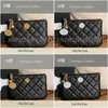 Premium Leather Fashion Fashion Zipper Cartão fofo Cion Solter Purse With Gift Box