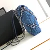 TOP Shopping Bags designer bag Denim Bag Tote backpack Travel Designer Woman Sling Body Most Expensive Handbag with Silver Chain Gabrielle Quilted