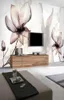 Fond d'écran 3D personnalisé Art Transparent Lotus Fleurs fumée po mur mural salon salle à manger simple décoration intérieure fresque 6087858