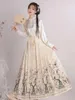 Ethnic Clothing Chinese Traditional Hanfu female white summer Han elements modified horse face dress suit fairy