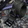 Outdoor tactical belt CQB men039s canvas belts rappel rescue nylon belt9385657