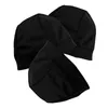 Caps à cyclisme 3pcs liner sportive Sweat-Absorb Inner Outdoor Linning Headswear Accessoires (noir)