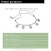 925 Sterling Silver Chain Anklets for Women Foot Accessories Light Luxury Crown Pendant Beach Barefoot Sandals Armband på benet 240419