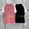 Jacquard Letter Tees Fashion Contrast Color Tshirts Designer Summer Souffable Crew Necd T-shirts