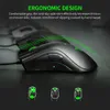 Mouse da gioco cablato deathadder 6400DPI Sensore ottico con 5 pulsanti indipendenti.Versione a colori 240415