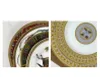Designer platen stelt hoogwaardige prachtige westelijke biefstukplaat 8 en 10 inch ronde schotels Steed Patroon Hotel Banquet Ceramic servies Huisdessertplaat