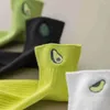 Femmes de chaussettes à avocat imprimé imprimé en sueur en sueur