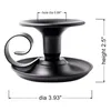 Kerzenhalter 4 PCs Taper Halter Candlestick Kerzenlichtstand für Halloween -Weihnachtsfutterraumdekoration