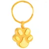 Klasyna Złote Posieżki Druki psa Ash Utwornik Bezpłatne grawerowanie biżuterii z Kremu nierdzewnym łańcuch kremacyjny CMK2024