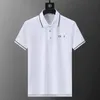 Летние рубашки бренд одежда хлопка с коротким рукавом бизнес -дизайнеры топ -футболка повседневная полосатая дышащая одежда