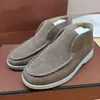 Chaussures décontractées High Top Kids Loafers Flat Penny Nude Suede Runway Famille pour Slip on Open Walk Enfant parent