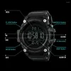 Polshorloges 7 pc's/set Skmei 1384 Soft Clock voor mannelijke reloj Hombre Shockproof 2 Time Sport Watch Digital Watches Stopwatch Count Down Mens