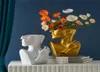 ポートレートベースの像抽象図形植木鉢鍋装飾的なテーブルトップ花瓶ガーデンモダンホーム樹脂装飾アートノルディックホームデコレーション229086971