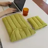 Cosmetische tassen winter vrouwen gewatteerde tas gezwollen tablet kast laptop opslag 11 13 inch dames beschermende hoes mouw vrouwelijke koppeling