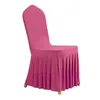 1pcs Elastic Spandex Universal Chair Cover Jupe Tissu pour El Home Modern Wedding Birthday Party Event Dining Seat Seat Decoration 240429