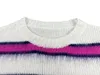 Sweater Sweater Sweater Carta Jacquard Jacquard Sweater Long Sweater Jumper Casual Crew Cuello LOTO A OTULLO Dos estilos Back Letter 2243