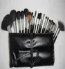 2018 new brand M 24pcs Professional Cosmetic Makeup Brushes set kit tool Black Pouch Bag9291733