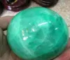 60 mm blask w ciemnozielonym zielonym fluorytowym magicznym kryształowym kryształowym leczeniu kulki 5180334