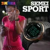 Armbanduhren 10pcs/Set Skmei 1219 Herren Ladies Digital Clock Relogio Maskulino Sport Uhren Männer Frauen wasserdichte LED -Militär