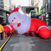 Festivalwerbung aufblasbare Weihnachtsfeier Pater Santa Claus Ballon Kletterstil auf dem Boden, das für Ihr Geschäft angepasst wurde