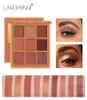 Langmanni 9 Colors Glitter Eyeshadow Makeup Pallete Diamond Shimmer Metallic Nude Pigmented Makeup Cosmetics Matte Eye Shadow3599873