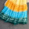 Faldas 2024 primavera verano japón coreano harajuku moda mujeres kawaii hada núcleo grunge casual pastel arcoirbow tul