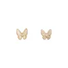 Populär överraskningsring och smycken för gåvor Silvernål inlagd fjärilsdesign med Common Cleefly