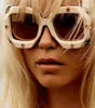Solglasögon 2021 Fashion Cat Eye Vintage Retro Women Square Brand Designe Diamond G Sun Glasses Kvinnliga överdimensionerade nyanser UV40014077481