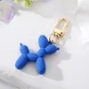 Fashion Cartoon Animal Couple Kelechains Balloon Dog Key Ring Femme Men Bling Bling Pet Pet Sag Car Holder AirPods Box Boîte Bijoux Ami Cadeau