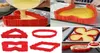 4pcsset Backschlange Silikonkuchenformwerkzeug DIY Magic Heart Schatten rechteckige runde Keksformen Gebäckwerkzeuge Küche Kochen AC5801950