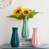 Decorative Figurines Sunflower Imitation Flower Ceramic Origami Small Vase Decoration Living Room Arrangement Nordic Floor Table